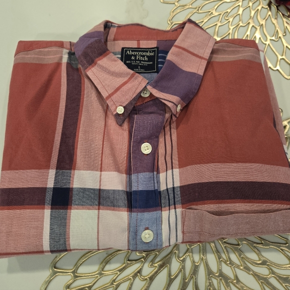 Abercrombie & Fitch Mens Large Long Sleeve Shirt - Picture 3 of 3